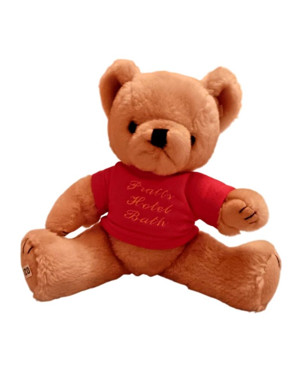 PRATTS HOTEL Bath England‎ UK Jointed Teddy Bear Vintage Christmas 2000 11"